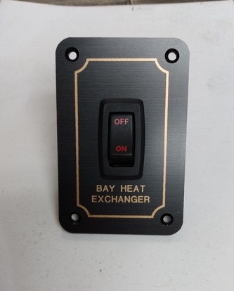 Monaco BAY HEAT EXCHANGER Bezel & 12 volt Switch