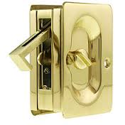 Trimco Pocket Door Privacy Latch-Polished Brass
