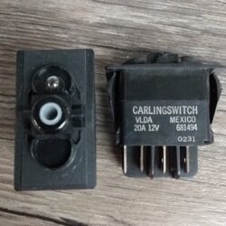 Dual Momentary VLDA Switch BASE ONLY Single Light