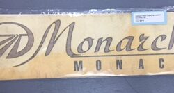 Gold with Black Outline "MONARCH" Decal 03212658.78B