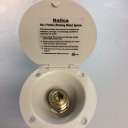 D&W quick connect spray port replacement, grey