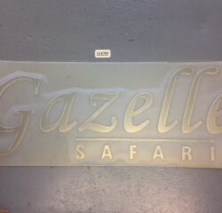 Chrome "GAZELLE, Safari" Decal