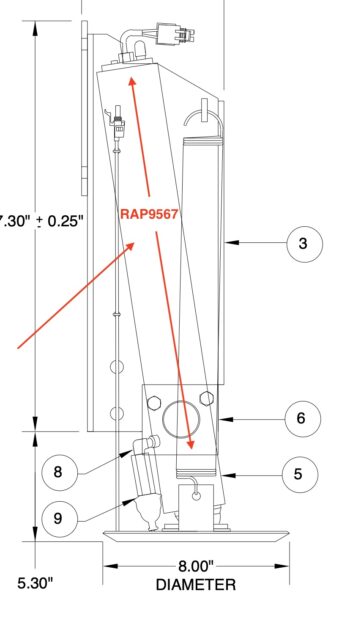 HWH Cylinder Assembly RAP9567
