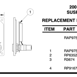 HWH RAP9755 Panel for Joy Stick-Controlled Leveling Systems, Indicator Lights - 12 Volt 200 Series