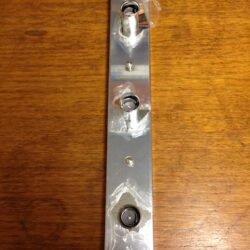 Polished Chrome Vanity Light, Three bulb