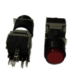 Red Lighted ALCO Push Button Momentary Switch 164EL