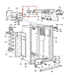Dometic Top LEFT Face Plate Cap 2932040013