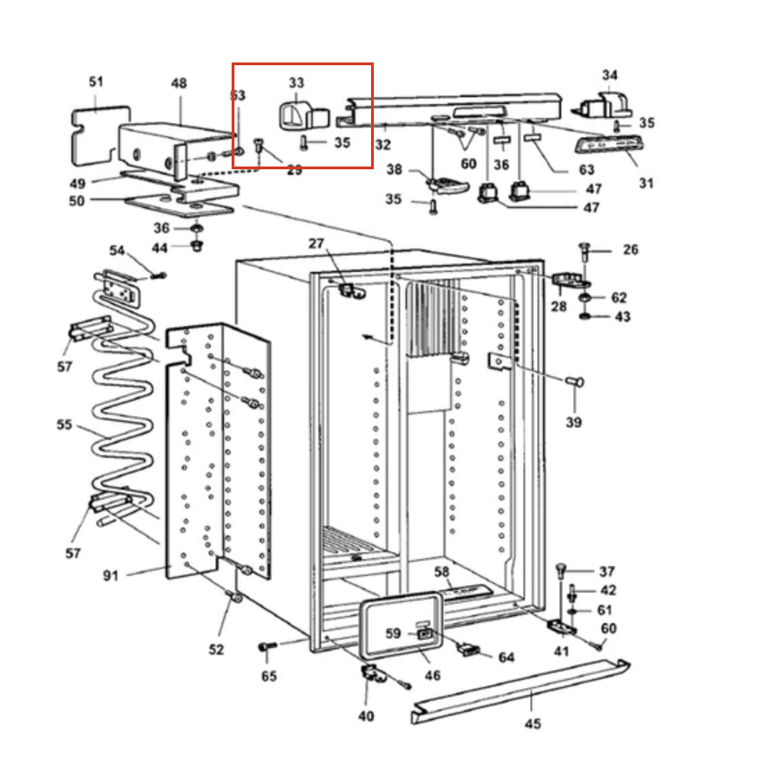 Dometic Top LEFT Face Plate Cap 2932040013