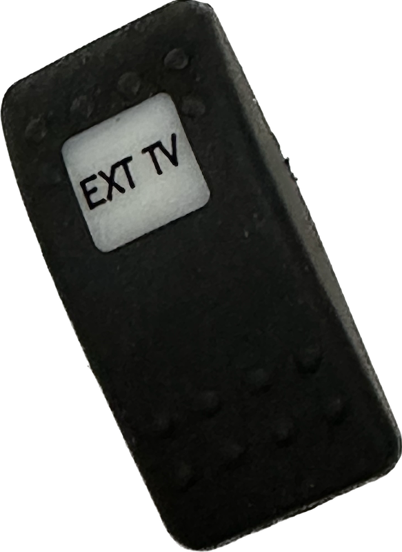 "Ext TV" Switch Faceplate Contura II
