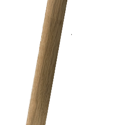 Wood Grab/Assist Handle with Brass Brackets