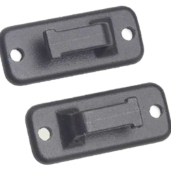 BLACK Metal CAREFREE Pull Strap Catch -TWO PACK- 901044