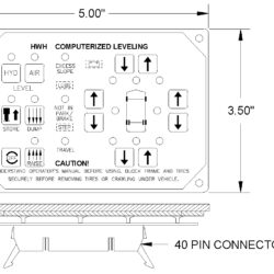 HWH RAP5809 Leveling Control Panel