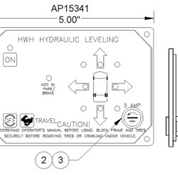 HWH Leveling Control Panel RAP15341