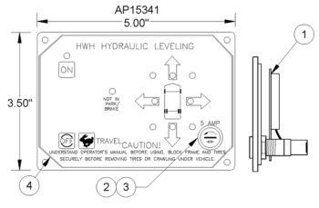 HWH Leveling Control Panel RAP15341