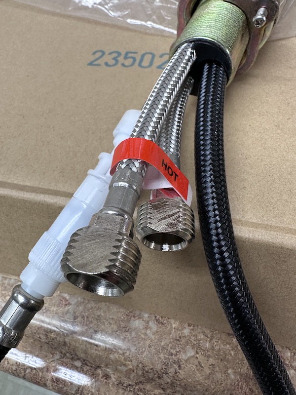 American Brass SL3000N-A Metal Single Lever Kitchen Faucet - 8" - Image 2