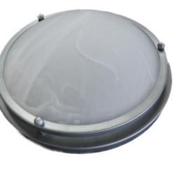 Satin Nickel 12" Round Ceiling Light