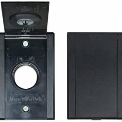 Central Vacuum Inlet Valve for Low Voltage Hoses 77 5590 BLACK