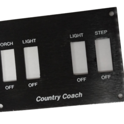 Metal Country Coach Four Gang Bezel Only AX8924BL