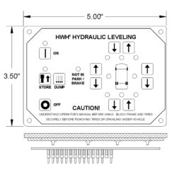 HWH Hydraulic Leveling Touch Panel RAP10353