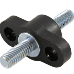 Eaton's Bussmann Series C1938 Junction Block, Feed Through, 250A, Black