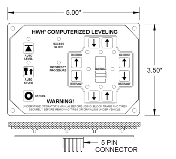 HWH PANEL, CONTROL AND INDICATOR LIGHTS - RAP53208