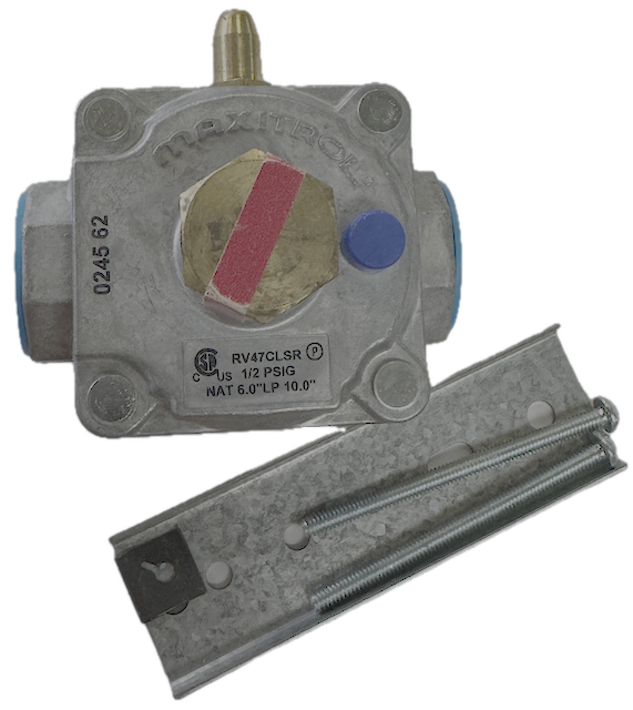 Maxitrol RV47CLSR Gas Regulator 1/2 PSIG NAT 6.0" LP 10.0" with Bracket