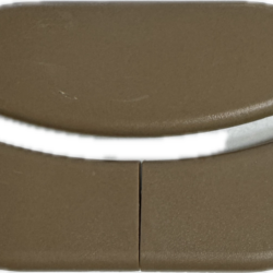 Dark Beige Plastic Seat Belt Bezel Only WITH OUT Mounting Push In Rivets