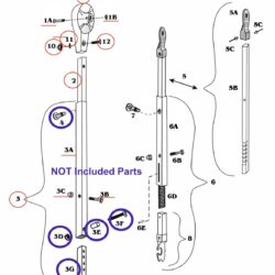 Zip-Dee 719100 Aluminum Main Arm Bar Assembly