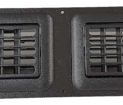 Double Dash Louver Grille with Metal Bezel