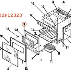 Magic Chef 2402F12323 Oven Door Lining