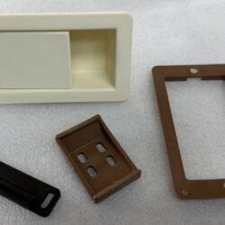 Airstream 200144 White Recessed Cabinet Latch Assembly