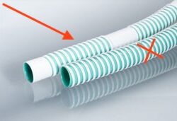 Fresh Water Supply Hose 1-3/8" x 3' Smooth Bore