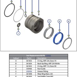 Lippert Power Gear 359460 SEAL KIT