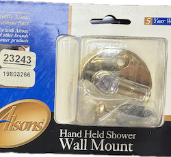 Alsons 5001 Polished Brass Hand Held Shower Wall Mount 2215A