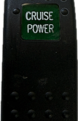"Cruise Power" Switch Faceplate Contura II