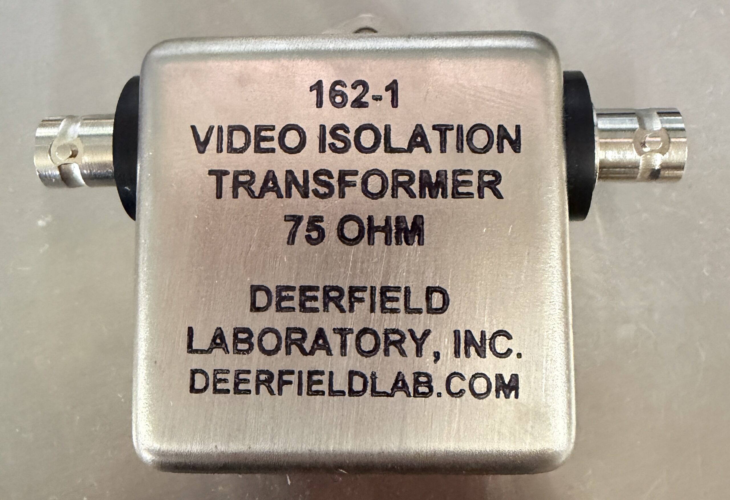 162-1 Deerfield Laboratory Video Isolation Transformer 75 Ohm