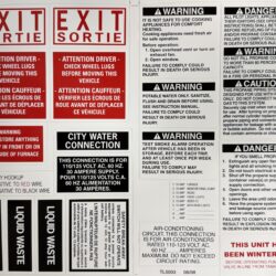 Safety Decals/Label Code Sheet TL5003