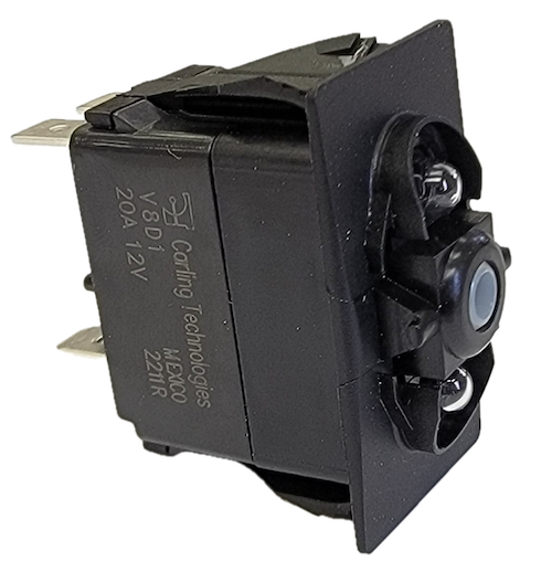 MOMENTARY On/Off V8D1 Switch BASE ONLY Double Light